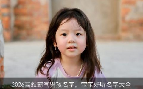 2026高雅霸气男孩名字，宝宝好听名字大全