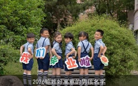 2026鲍姓好寓意的男孩名字