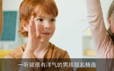 一听就很有洋气的男孩取名精选