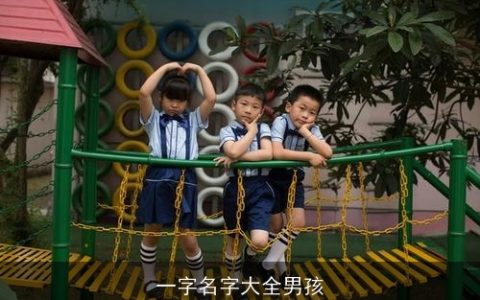 一字名字大全男孩