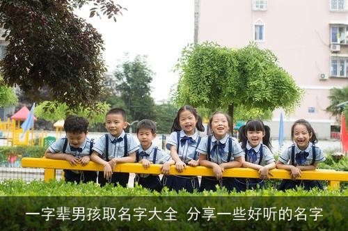 一字辈男孩取名字大全 分享一些好听的名字