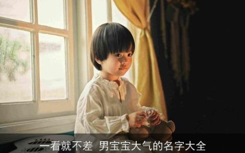 一看就不差 男宝宝大气的名字大全