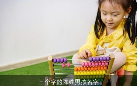 三个字的陈姓男孩名字