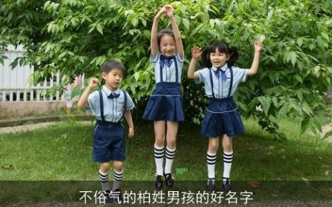 不俗气的柏姓男孩的好名字