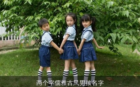 两个字儒雅古风男孩名字