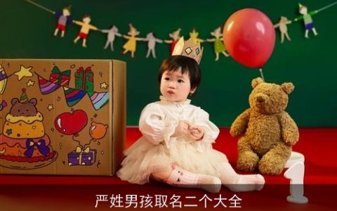 严姓男孩取名二个大全