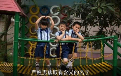 严姓男孩取有含义的名字