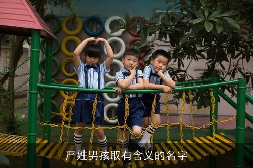 严姓男孩取有含义的名字