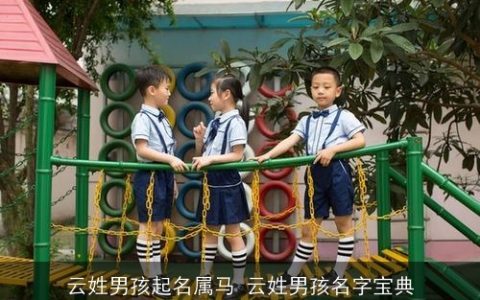 云姓男孩起名属马 云姓男孩名字宝典