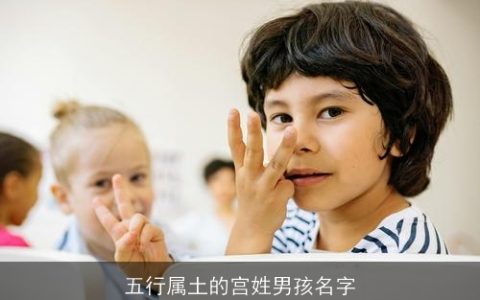 五行属土的宫姓男孩名字