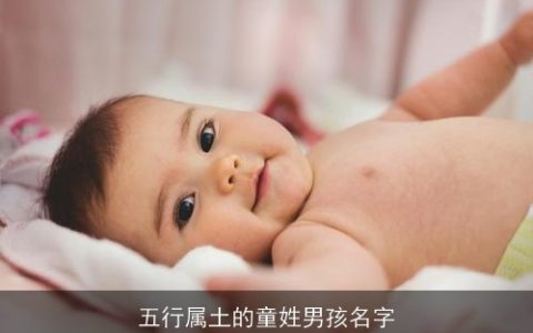 五行属土的童姓男孩名字