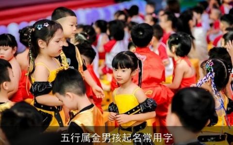 五行属金男孩起名常用字
