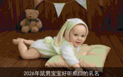2026年鼠男宝宝好听顺口的乳名
