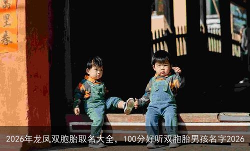 2026年龙凤双胞胎取名大全，100分好听双胞胎男孩名字2026