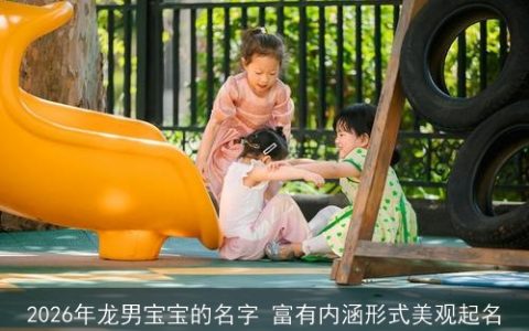 2026年龙男宝宝的名字 富有内涵形式美观起名