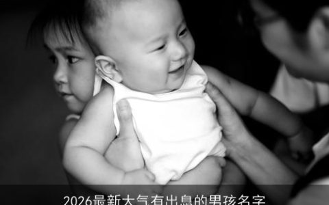 2026最新大气有出息的男孩名字