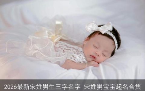 2026最新宋姓男生三字名字 宋姓男宝宝起名合集