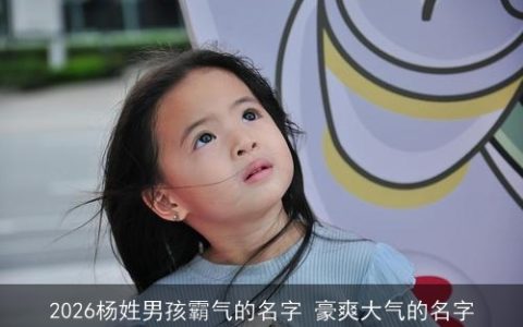 2026杨姓男孩霸气的名字 豪爽大气的名字