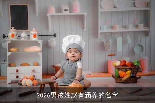 2026男孩姓赵有涵养的名字