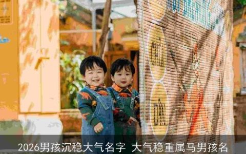 2026男孩沉稳大气名字 大气稳重属马男孩名