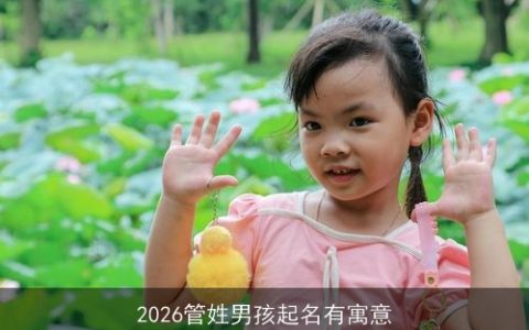 2026管姓男孩起名有寓意