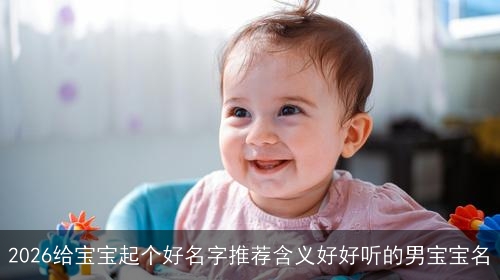 2026给宝宝起个好名字推荐含义好好听的男宝宝名