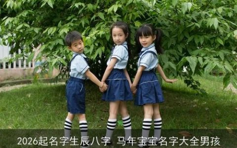 2026起名字生辰八字 马年宝宝名字大全男孩