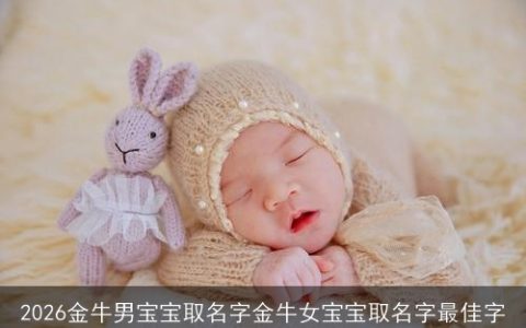 2026金牛男宝宝取名字金牛女宝宝取名字最佳字