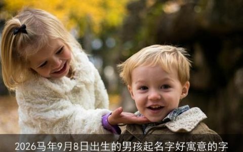 2026马年9月8日出生的男孩起名字好寓意的字
