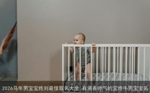2026马年男宝宝姓刘最佳取名大全 有涵养帅气的宝姓牛男宝宝名