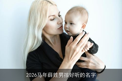 2026马年薛姓男孩好听的名字