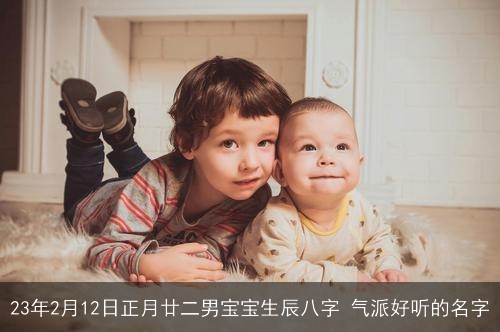 23年2月12日正月廿二男宝宝生辰八字 气派好听的名字
