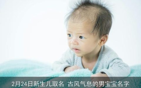 2月24日新生儿取名 古风气息的男宝宝名字