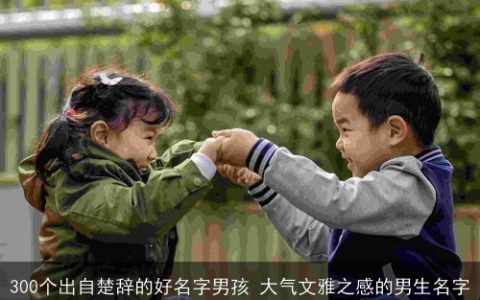 300个出自楚辞的好名字男孩 大气文雅之感的男生名字