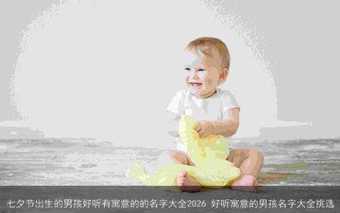 七夕节出生的男孩好听有寓意的的名字大全2026 好听寓意的男孩名字大全挑选