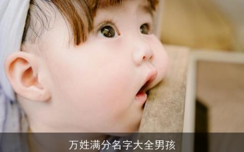 万姓满分名字大全男孩