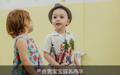 严姓男宝宝取名两字