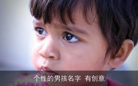 个性的男孩名字 有创意