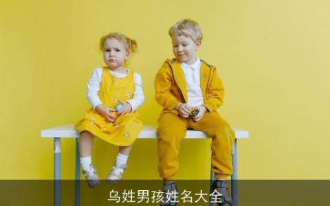 乌姓男孩姓名大全