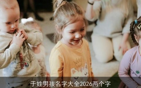 于姓男孩名字大全2026两个字