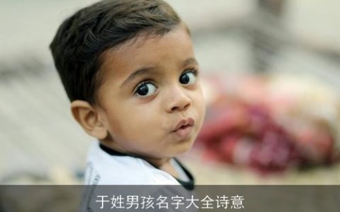 于姓男孩名字大全诗意
