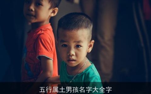 五行属土男孩名字大全字