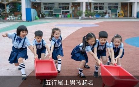 五行属土男孩起名