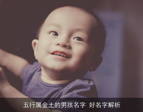 五行属金土的男孩名字 好名字解析
