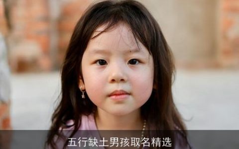 五行缺土男孩取名精选
