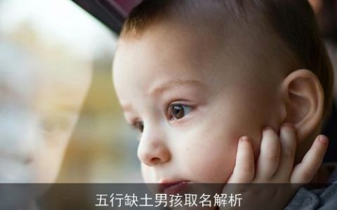 五行缺土男孩取名解析