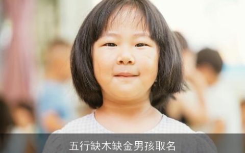 五行缺木缺金男孩取名
