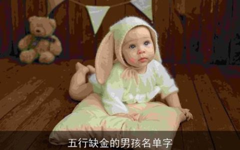 五行缺金的男孩名单字
