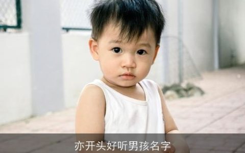 亦开头好听男孩名字
