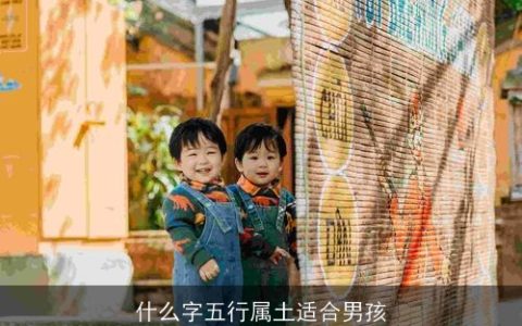 什么字五行属土适合男孩